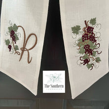 Load image into Gallery viewer, Linen Wreath/Basket Sash - Fruit of the Vine