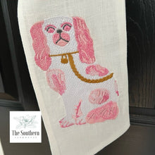 Load image into Gallery viewer, Linen Wreath/Basket Sash - Chinoiserie Staffordshire Pink