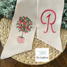 Load image into Gallery viewer, Linen Wreath/Basket Sash - Topiary of Love