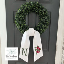 Load image into Gallery viewer, Linen Wreath/Basket Sash - Vintage Apple Branch
