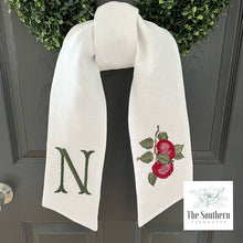 Load image into Gallery viewer, Linen Wreath/Basket Sash - Vintage Apple Branch