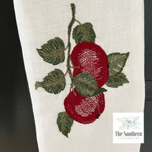 Load image into Gallery viewer, Linen Wreath/Basket Sash - Vintage Apple Branch