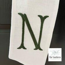 Load image into Gallery viewer, Linen Wreath/Basket Sash - Vintage Apple Branch