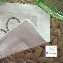 Load image into Gallery viewer, Set of 4 Embroidered Cocktail Napkins - Fancy Shamrock