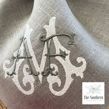 Load image into Gallery viewer, Three Letter Monogram Chic Couture Luncheon, Dinner & Cocktail Napkins