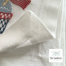 Load image into Gallery viewer, Set of 4 Embroidered Cocktail Napkins - Summer Snow Cone Celebration