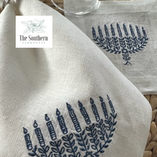 Load image into Gallery viewer, Menorah Luncheon, Dinner & Cocktail Napkins for Hanukkah