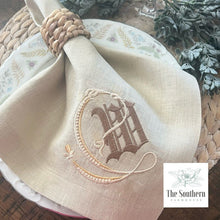 Load image into Gallery viewer, Fleur De Lis Monogram Luncheon, Dinner & Cocktail Napkins