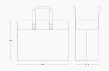 Load image into Gallery viewer, Canvas Tote - Laurel Crest Monogram