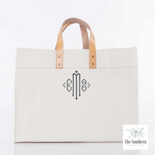 Load image into Gallery viewer, Canvas Tote - Asscher Monogram