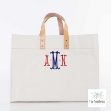 Load image into Gallery viewer, Canvas Tote - Cassandra Monogram