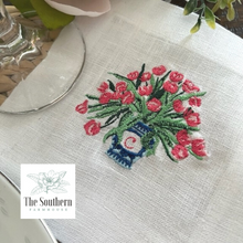 Load image into Gallery viewer, Tulip Filled Ginger Jar Luncheon, Dinner & Cocktail Napkins