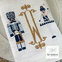 Load image into Gallery viewer, Chinoiserie Nutcracker &amp; Sugarplum Fairy Monogrammed Luncheon, Dinner &amp; Cocktail Napkins
