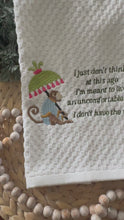 Load and play video in Gallery viewer, Cotton Waffle Weave Tea Towel - The White Lotus Parker Posey
