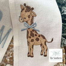 Load image into Gallery viewer, Linen Wreath/Basket Sash - Baby Giraffe
