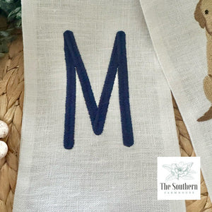 Linen Wreath/Basket Sash - Back to School Pup