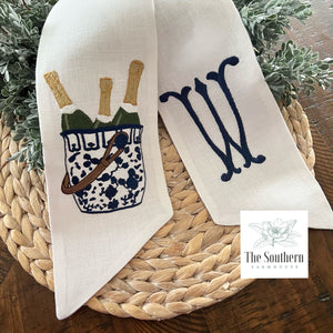 Linen Wreath/Basket Sash - Chinoiserie Celebration