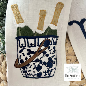Linen Wreath/Basket Sash - Chinoiserie Celebration