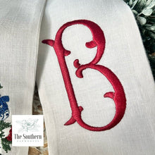 Load image into Gallery viewer, Linen Wreath/Basket Sash - Chinoiserie Ornaments Christmas Tree
