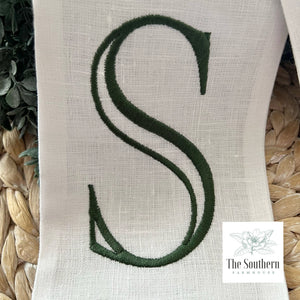 Linen Wreath/Basket Sash - German Shorthaired Pointer