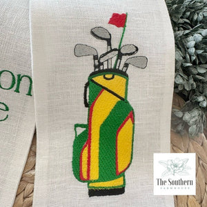 Linen Wreath/Basket Sash - The Masters Golf Bag