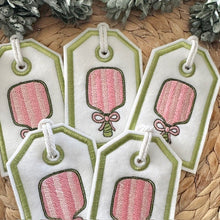 Load image into Gallery viewer, Reusable Gift Tags - Pickleball Paddles
