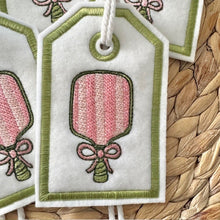 Load image into Gallery viewer, Reusable Gift Tags - Pickleball Paddles
