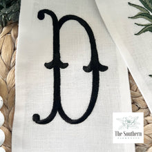 Load image into Gallery viewer, Linen Wreath/Basket Sash - Pineapple Monogram
