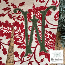 Load image into Gallery viewer, Linen Wreath/Basket Sash - Scarlet Jacobean Limited Edition Sash
