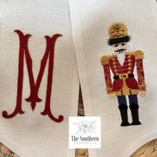 Load image into Gallery viewer, Linen Wreath/Basket Sash - Regal Nutcracker
