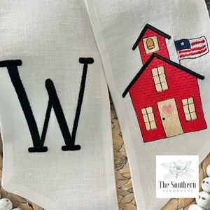 Wreath/Basket Sash - Little Red Schoolhouse