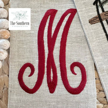 Load image into Gallery viewer, Linen Wreath/Basket Sash - Winter Holiday Sled

