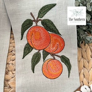 Linen Wreath/Basket Sash - Vintage Peaches