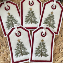 Load image into Gallery viewer, Reusable Gift Tags - Farmhouse Christmas Trees

