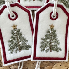 Load image into Gallery viewer, Reusable Gift Tags - Farmhouse Christmas Trees
