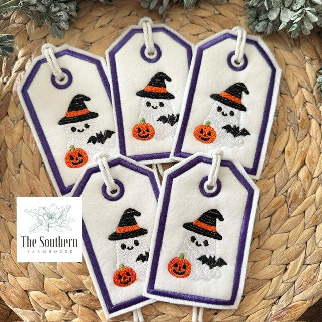 Reusable Gift Tags - Halloween Ghosts