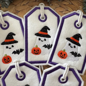 Reusable Gift Tags - Halloween Ghosts