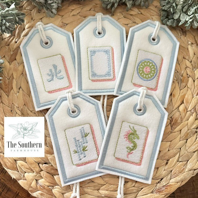 Reusable Gift Tags - Marvelous Mahjong Tiles