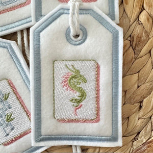 Reusable Gift Tags - Marvelous Mahjong Tiles
