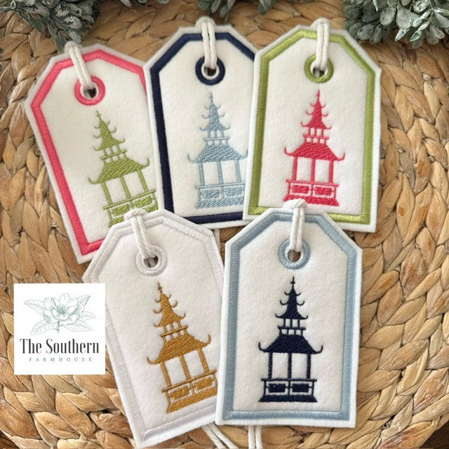 Reusable Gift Tags - Pretty Pagodas