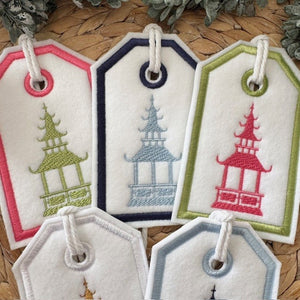 Reusable Gift Tags - Pretty Pagodas