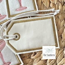 Load image into Gallery viewer, Reusable Gift Tags - Pink Crystal Champagne Coupes
