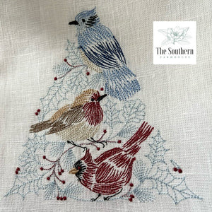 Tea Towel - Winter Birds