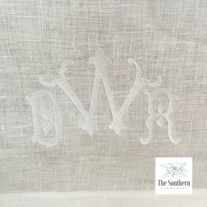 Antique Chic Monogrammed Table Runner