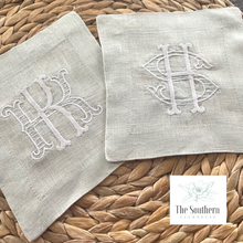 Load image into Gallery viewer, Barret Stripe Monogrammed Luncheon, Dinner &amp; Cocktail Napkins
