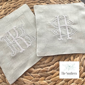 Barret Stripe Monogrammed Luncheon, Dinner & Cocktail Napkins