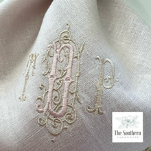 Load image into Gallery viewer, Manoir Monogram Luncheon, Dinner &amp; Cocktail Napkins
