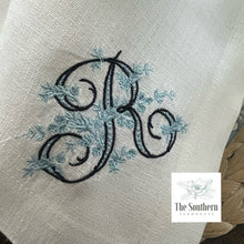 Load image into Gallery viewer, Floral Trellis Monogrammed Luncheon, Dinner &amp; Cocktail Napkins
