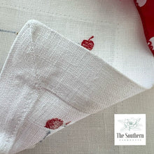 Load image into Gallery viewer, Set of 4 Embroidered Cocktail Napkins - Ice Cream Cone Monogram
