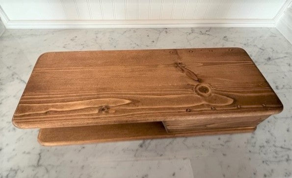 Wood Sewing Machine Riser Solid Wood Embroidery or Sewing Machine Riser With Drawer - Free Arm S ...